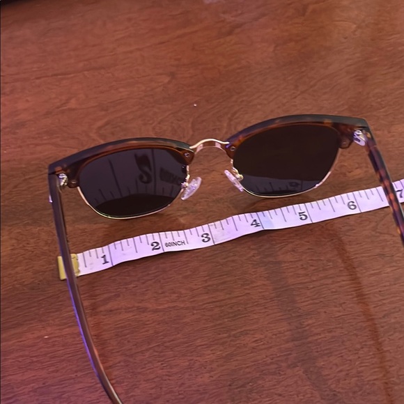 Tortoise Shell Sunglasses with Gold Accents - Picture 5 of 7